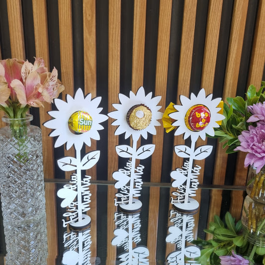 Girasol Individual 17 cm (minimo 12 unidades)