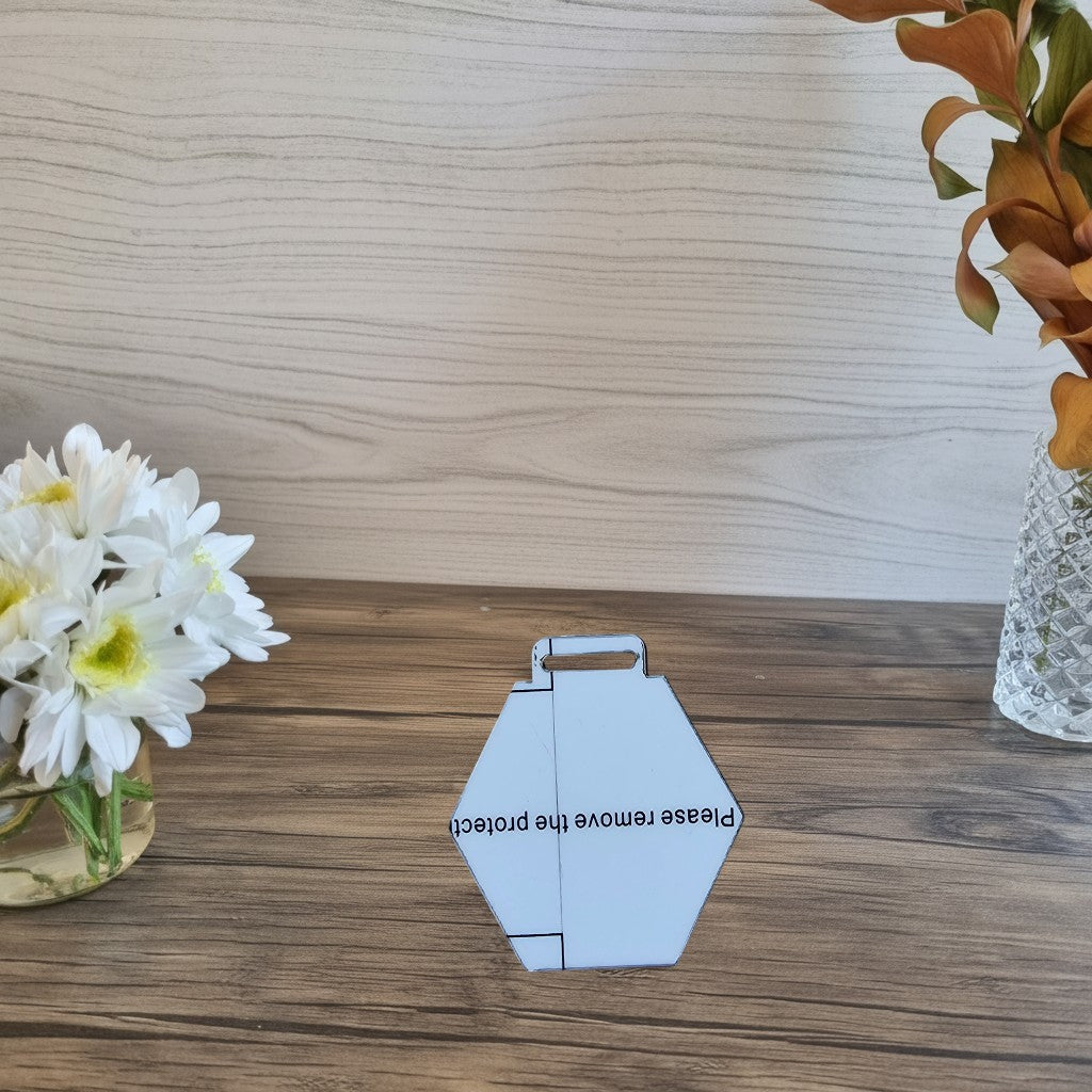 Medalla  5 cm en MDF brillante de 3mm