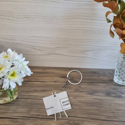 Llaveros de 5 cm MDF brillante