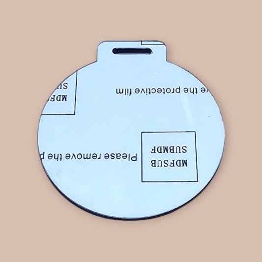 Medalla Redonda 6 cm en MDF brillante de 3mm